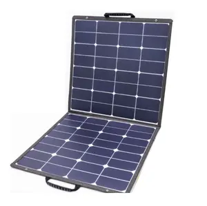 Painel solar portátil dobrável, painel solar de carregador para laptops 40w 60w 100w