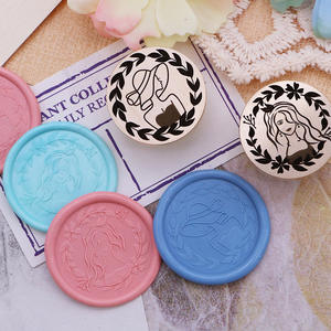 <span class=keywords><strong>Sello</strong></span> de sellado de cera láser 2,5 cm 3cm <span class=keywords><strong>sello</strong></span> de cera de sellado de cobre para sobres de boda invitación Material de álbum de recortes - Product Image 2