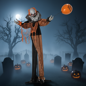 Decorazione da esterno in plastica a forma di clown di Halloween D0100HAB0KW per decorazioni per feste di Halloween - Product Image 2