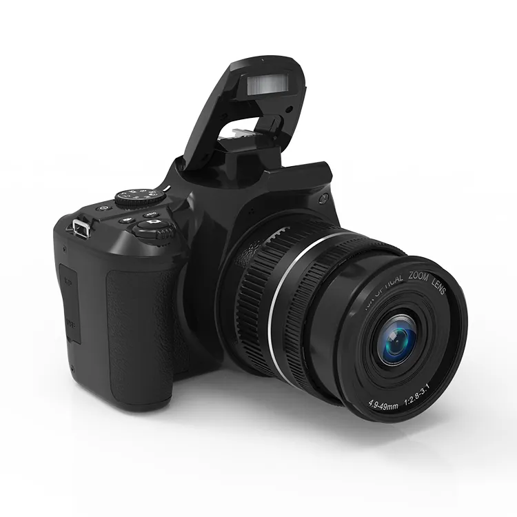 Yeni profesyonel özel marka 4K dijital dslr kamera 10X optik Lens ile 4K 64MP mikro fotoğraf kamera