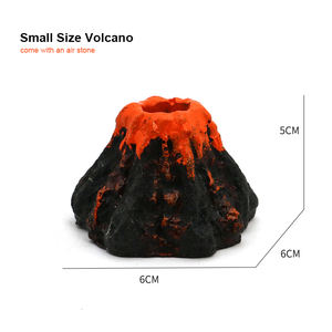 Gesimuleerde Vulkaan Ambachtelijke Landschapsarchitectuur <span class=keywords><strong>Aquarium</strong></span> Hars Ornamenten Decoratie - Product Image 3
