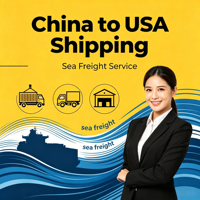 Solution complète de fret maritime tout-en-un avec expédition LCL+Express DDP taxes et livraison incluses pour FBA de Chine vers les États-Unis