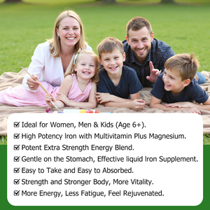 Factory Direct Iron Liquid Drops with Iron Energy Boost Vibrant lifestyles Cognitive Function Calm Mood Cellular Health - Product Image 6