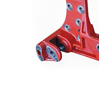 Bras de support en fonte ductile OEM QT600-3, fabriqué selon un dessin, pour machines lourdes avec usinage CNC, pièces d'équipement agricole