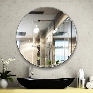 2mm 3mm 4mm 5mm 6mm Round decorative silver mirror for bathroom