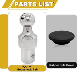 OE #60629 2-5/16 pulgadas <span class=keywords><strong>Bola</strong></span> de enganche de cuello de cisne <span class=keywords><strong>bola</strong></span> de enganche de <span class=keywords><strong>remolque</strong></span> para <span class=keywords><strong>Ford</strong></span> F250 F350 F450 Chevrolet Silverado Dodge RAM 2500 - Product Image 6