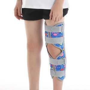 Rodilleras ajustables con logotipo personalizado para piernas, inmovilizador <span class=keywords><strong>de</strong></span> piernas, soporte estabilizador <span class=keywords><strong>de</strong></span> <span class=keywords><strong>rodilla</strong></span> con férula para niños - Product Image 3