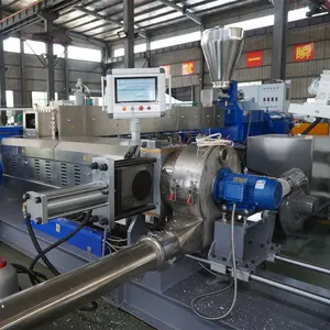 HFFR Cable Compounding HFFR /LSZH Kneader 2 Stage Air Hot Cutting Granulating Machine
