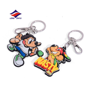 Porte-clés <span class=keywords><strong>en</strong></span> caoutchouc pour <span class=keywords><strong>moto</strong></span>, prix d'usine Longzhiyu, 20 ans d'expérience, logo personnalisé, porte-clés <span class=keywords><strong>en</strong></span> plastique 2D, porte-clés <span class=keywords><strong>en</strong></span> PVC souple, dessin animé - Product Image 2