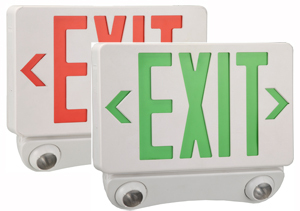 Mỹ nhiệt dẻo ABS nhà ở 5va ngọn lửa đánh giá hai đầu dẫn ánh sáng khẩn cấp combo dẫn lối ra dấu hiệu với ánh sáng khẩn cấp - Product Image 3