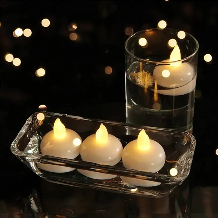 Romantische Tisch Dekoration Licht Kreative Votiv Wasser Sensor Elektronische Flackern Flammenlose Led Kerze
