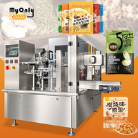 Machine d'emballage de sachets préformés à fermeture éclair pour légumes en boules, type Zip Lock, avec fonction Stand Up