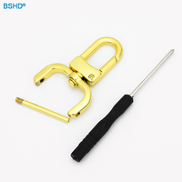 Mode 1 Zoll 20/26mm Metall Hardware D Ring verschluss Wirbel Druckknopf verschluss Abnehmbare Haken Großhandel Zubehör für Taschen