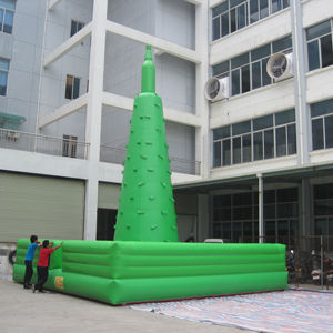 Muro de Escalada Inflable Verde para Niños y Adultos, Juegos Deportivos de Escalada - Product Image 1