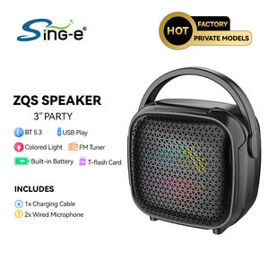 ลำโพงคาราโอเกะพกพา ZQS-W3101 เชื่อมต่อบลูทูธ พร้อมไฟ RGB LED สำหรับงานเวที กิจกรรมกลางแจ้ง งานปาร์ตี้ ไมโครโฟน 1 ตัว - Product Image 3