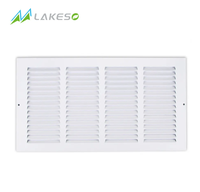 Grille de retour d'air rectangulaire en acier blanc pour climatisation à vendre