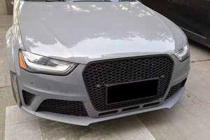 US Stock Car 2013-2016 <span class=keywords><strong>A4</strong></span> S4 Parachoques delantero Rejilla negra Estilo RS4 Malla Honeycomb Grill para Audi <span class=keywords><strong>A4</strong></span> S4 2013 2014 <span class=keywords><strong>2015</strong></span> 2016 - Product Image 5