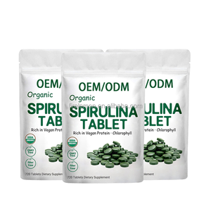 Vitamin, mineral ve antioksidanlar açısından zengin özel özel etiket organik <span class=keywords><strong>Spirulina</strong></span> tabletleri bağışıklık artırıcı diyet takviyesi - Product Image 1