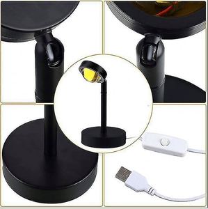 Meilleure <span class=keywords><strong>lampe</strong></span> projecteur LED coucher de soleil pour décoration photo installable sur téléphone portable pour chambre ou hôtel teinte noire - Product Image 4