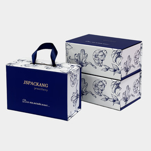 Giấy cứng và các tông từ đóng Hộp gấp hộp quà tặng với hộp giày ruy băng bao bì hộp từ - Product Image 1