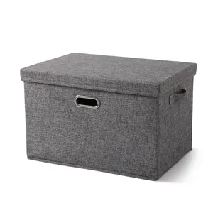Wholesale Folding Storage Box Winter Clothes Fabric Storage Bins Organizer Shoe Box Storage
