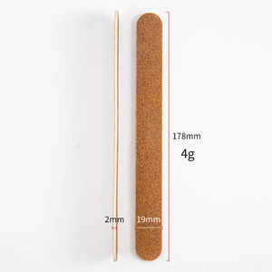 Lime à ongles professionnelle jetable en bois et en émeri, double face, droite, pour manucure, avec grain 80-240 - Product Image 3