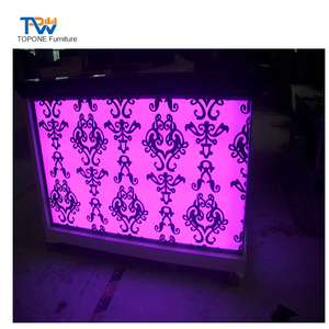 Mostrador <span class=keywords><strong>Retro</strong></span> de gama alta personalizado de lujo Led, restaurante de música Industrial comercial, <span class=keywords><strong>Bar</strong></span>, cajero, billar, cafetería, escritorio de recepción - Product Image 5
