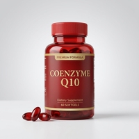 Capsules de Coenzyme Q10 en gélules molles OEM ODM, 60 capsules, complément nutritionnel, soutien antioxydant, marque privée