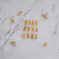Citrine naturelle jaune doré, pierre précieuse facettée taille marquise 4x8mm pour la fabrication de bijoux