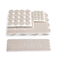 Kuliwei – Patins de protection de sol en feutre de 5 mm d'épaisseur, autocollants antidérapants pour pieds de meubles, coussinets en feutre anti-collision