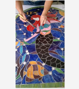 Panel de Vidrio Emplomado Personalizado con Diseño de Catedral China, para Ventana, Puerta o Pared, Estructura Sólida, Decoración Hecha a Mano - Product Image 6