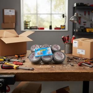 Cinta de Fieltro Adhesiva Negra Mnj de 4.8 cm x 20 m para Embalaje y Reparación - Product Image 2