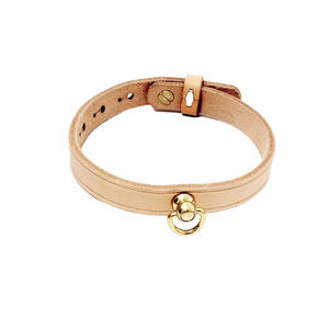 2024 nuevos suministros de cuero Real para mascotas, <span class=keywords><strong>Collar</strong></span> de perro de tracción de lujo personalizado para mascotas, <span class=keywords><strong>Collar</strong></span> de gato de cuero genuino Real - Product Image 2