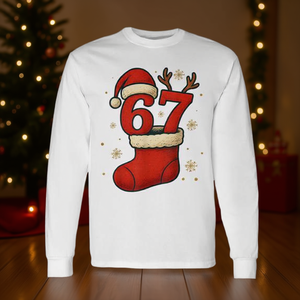 Camiseta de manga larga Six Seven Gen Alpha Meme Navidad 2025 - Product Image 3