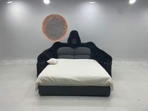 Letto a Muro in Legno Massello con Design di Mostro Bidimensionale Gorilla King Kong, Arredamento per Camera da Letto di Grandi Dimensioni - Product Image 6