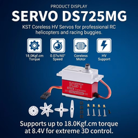 Servomoteur numérique sans noyau KST DS725MG à couple élevé, engrenages entièrement métalliques, CNC, pour patrouille autonome sans pilote, zones dangereuses, robotique universelle