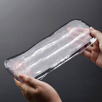 Assiette à Sushi Glacière de Style Japonais pour Sashimi, avec Saucière à Wasabi en Verre – Fabrication Chinoise