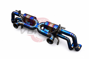 <b>Exhaust</b> for Audi R8 V10 4S Titanium Burnt Blue Valved Catback Muffler System OEM Tier Supplier - Product Image 4