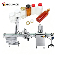 Machine de bouchage automatique multi-formats compatible avec diverses bouteilles en verre et en plastique