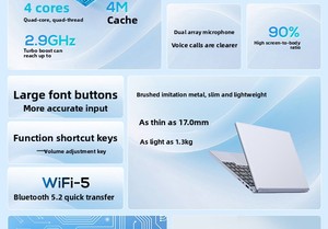 Portátil de 14 Pulgadas con Intel Celeron N5095, DDR4 16GB, 128G, OEM, para Hogar, Escuela, Negocios y Oficina - Product Image 3