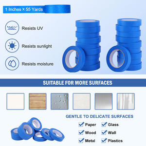 Adesivo Protetor Resistente Uv Removível Do Pintor 14 dias Azul Crepe Papel Fita De Mascaramento - Product Image 3
