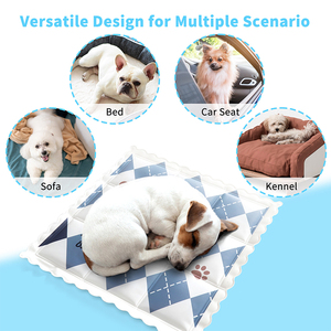 SUREWALHOME Coussin de refroidissement pour animaux de compagnie pour chien d'été Tapis de refroidissement pour chiens chats, été Ice Silk <span class=keywords><strong>Cool</strong></span> Dog Mats Tapis de couchage pour intérieur - Product Image 5