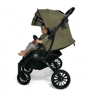 Passeggino Universale 0-36 Mesi Singolo/Doppio con Maniglia, Schienale Regolabile Meccanicamente, Freno a Pedale, Capacità di Carico 20KG, in Ferro - Product Image 1