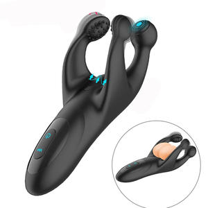 Trident battant Vibration Anus Plug masseur de Prostate portable électrique mâle femelle partagé jouets sexuels pour adultes - Product Image 1
