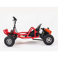 Kart à essence tout-terrain YLC puissant à double châssis en acier, 4 roues, pour adultes et enfants, voiture de course de drift