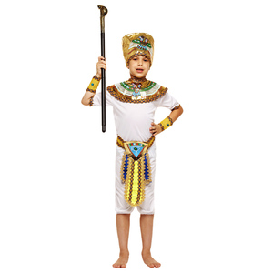 Halloween <span class=keywords><strong>Cosplay</strong></span> Party Enfants Petit Samouraï Égyptien Spectacle Blanc Costume Petit Pharaon Prince Costume - Product Image 4
