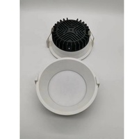 Plafonniers encastrés anti-éblouissement à cadre étroit sans bordure, à commande intelligente, LED COB 6 pouces, 24W, Ra>90