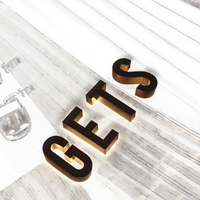 Lettres en acrylique 3D personnalisées imprimées en 3D, lettres lumineuses LED étanches IP65 pour publicité extérieure, signalétique de maison, ouverture rapide de magasin, livraison urgente