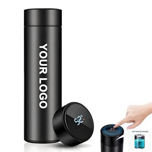 Bouteille d'eau intelligente avec affichage de la température, thermos personnalisé avec logo imprimé, cadeau promotionnel pour entreprise - Product Image 1