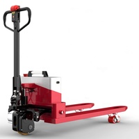 Chariot élévateur à palettes tout-terrain électrique robuste BAOT BT-E-3 rouge/noir avec batterie